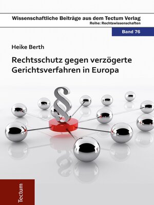 cover image of Rechtsschutz gegen verzögerte Gerichtsverfahren in Europa